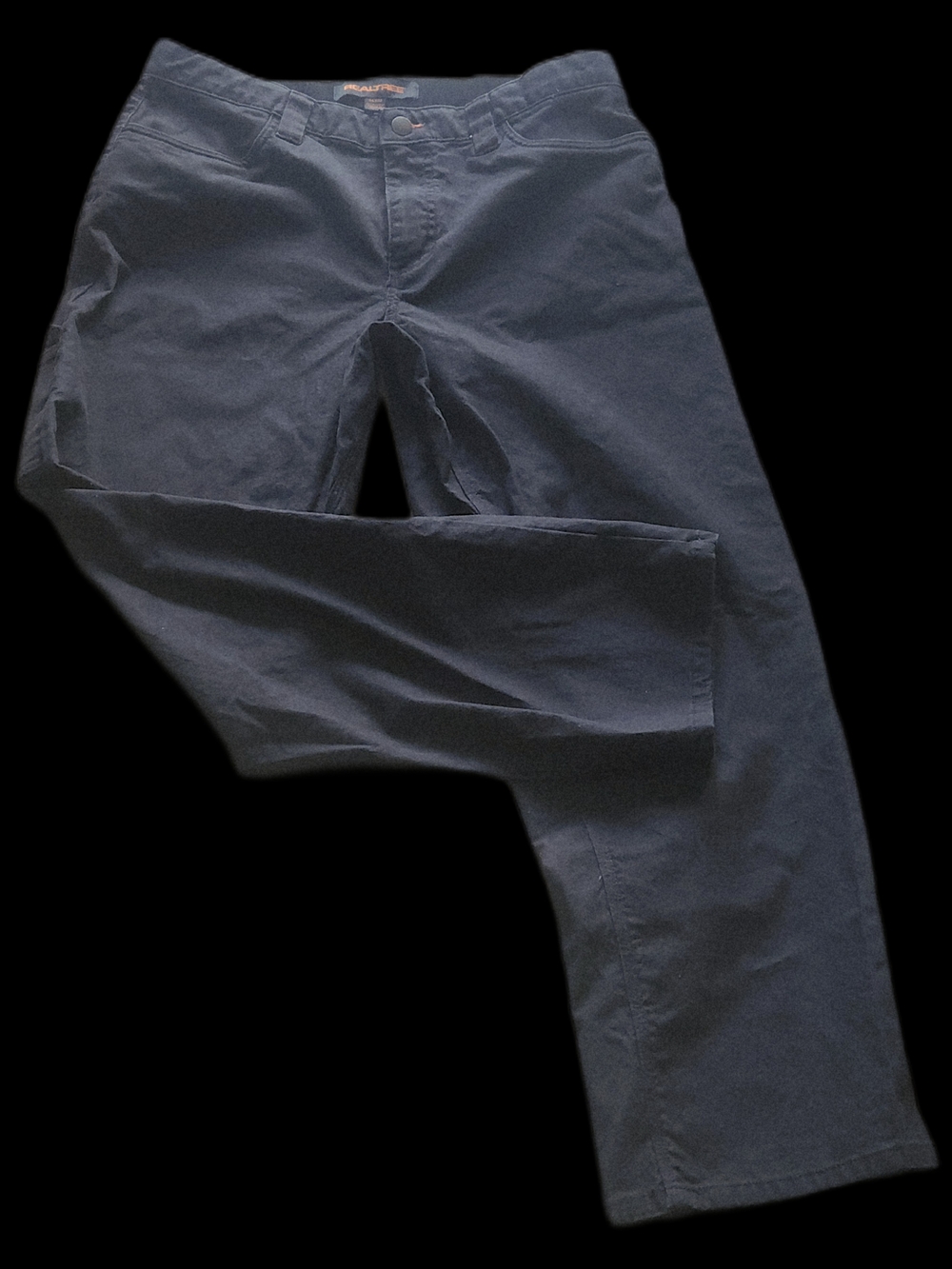 #MC28 Realtree Men's Gray Jeans with Orange Logo Stitching